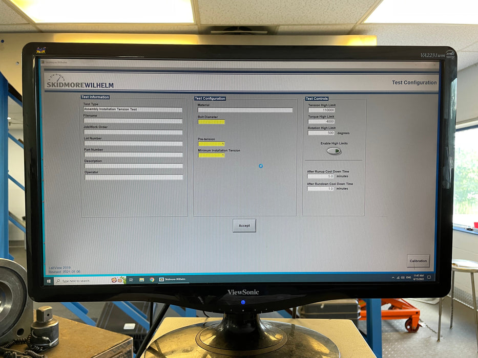 HT-4000 Installation Software for Turn-of-Nut