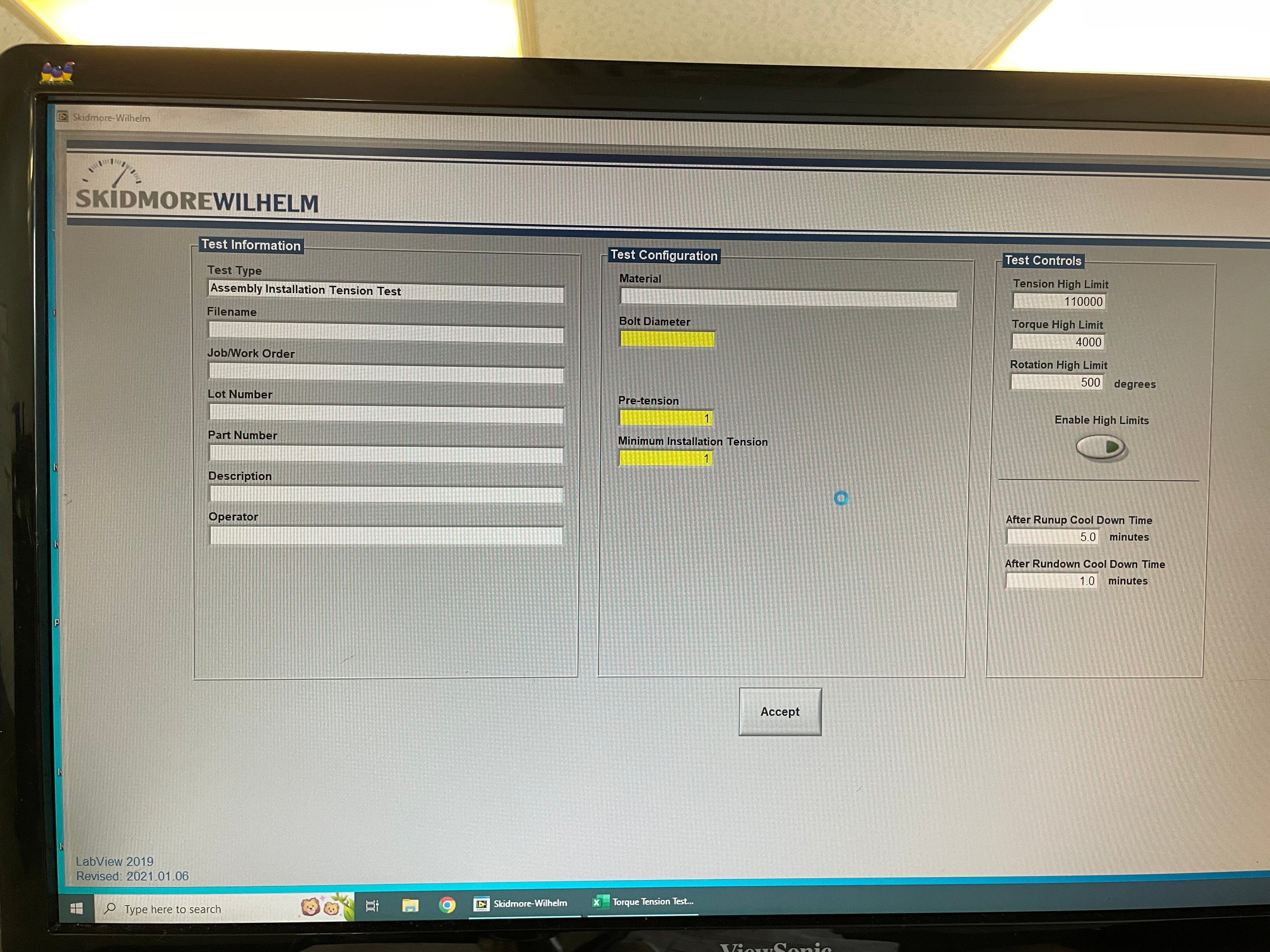 Image showcasing HT-4000 Installation Software for Turn-of-Nut — Skidmore-Wilhelm
